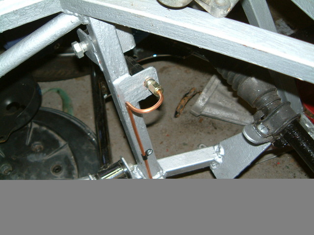 Near side brake pipe